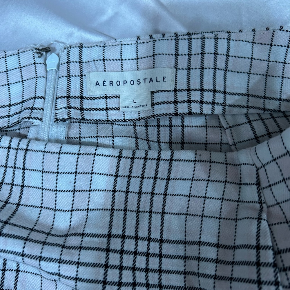 Aeropostale Monochrome Checkered Skirt